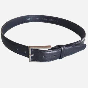 Men's Gennaro Di Palma Black Leather Belt